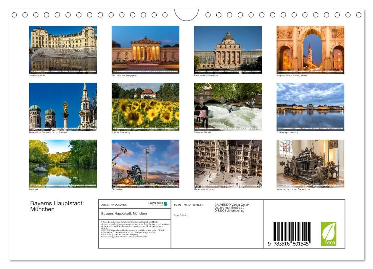 Bild: 9783516801545 | Bayerns Hauptstadt: München (Wandkalender 2027 DIN A4 quer),...