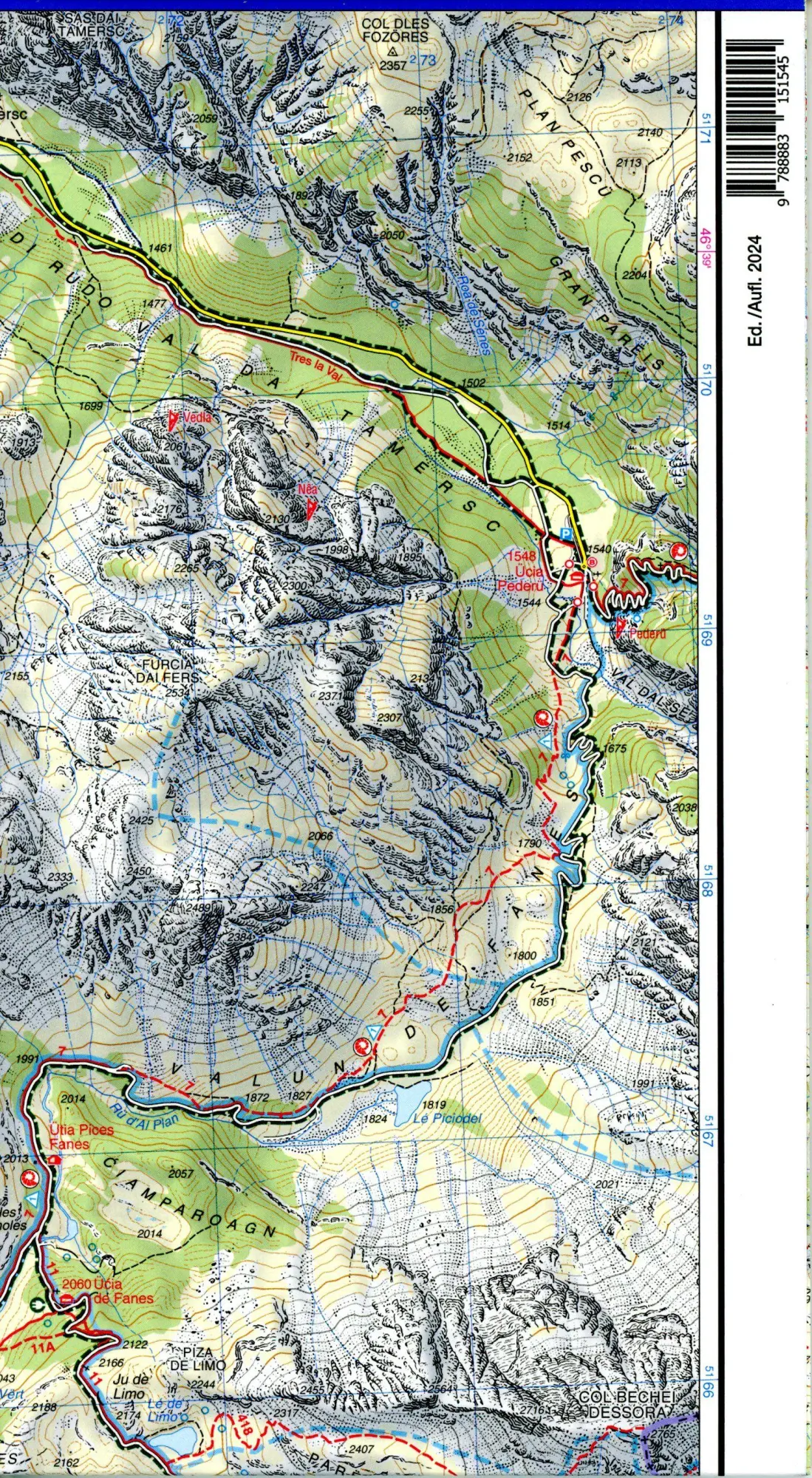 Bild: 9788883151545 | 07 Alta Badia - Arabba Marmolada | 1:25000 | (Land-)Karte | 2022