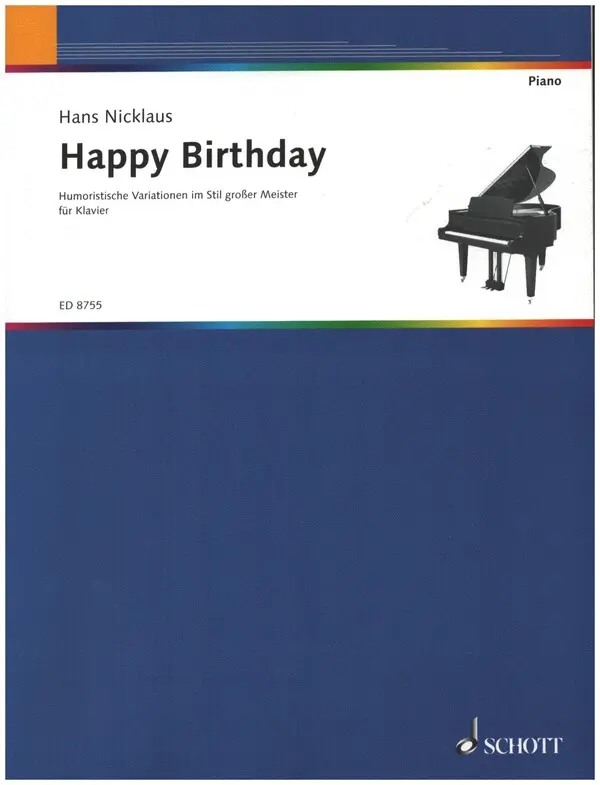 Cover: 9790001121545 | Happy Birthday Variationen | Hans Nicklaus | Buch | Deutsch | 1998