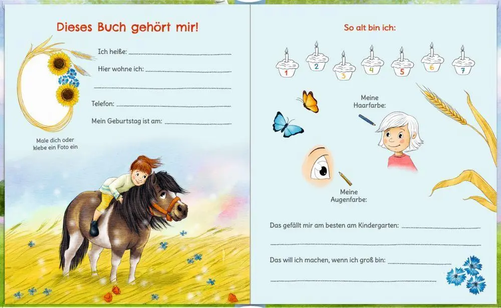 Bild: 4050003951645 | Freundebuch Meine Kindergartenfreunde - Meine liebsten Tiere | Gerigk