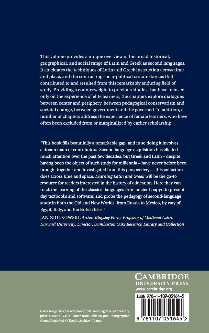 Rückseite: 9781107051645 | Learning Latin and Greek from Antiquity to the Present | Buch | 2015