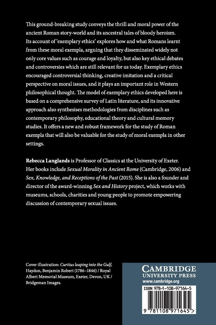 Rückseite: 9781108971645 | Exemplary Ethics in Ancient Rome | Rebecca Langlands | Taschenbuch