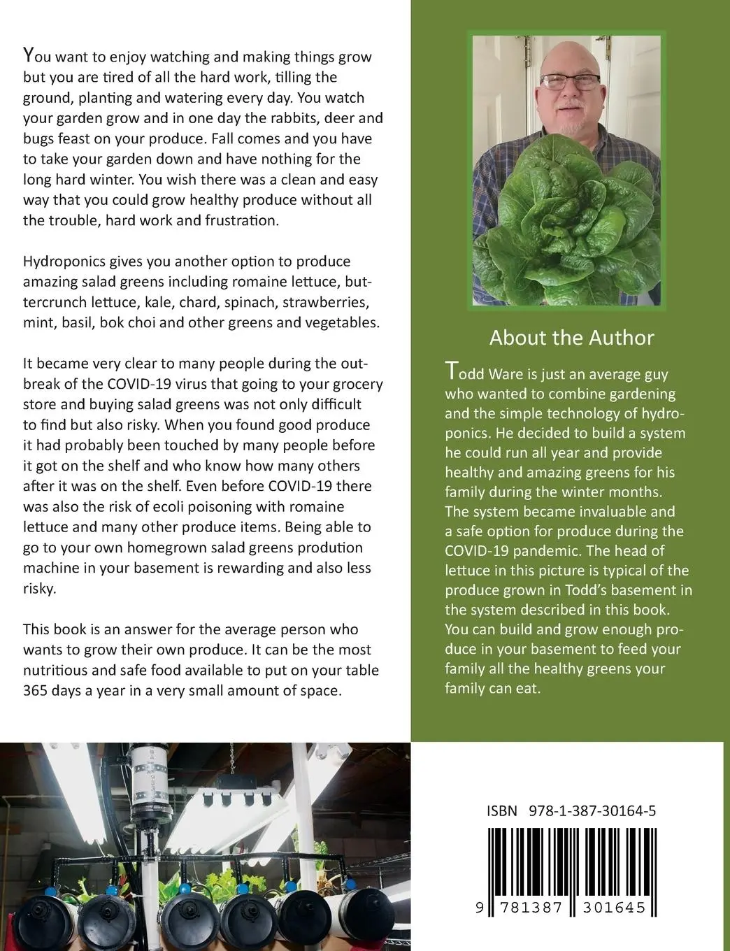 Rückseite: 9781387301645 | Basement Gardening | Growing 24/7, 365 Days a Year in a 4' X 7' Space