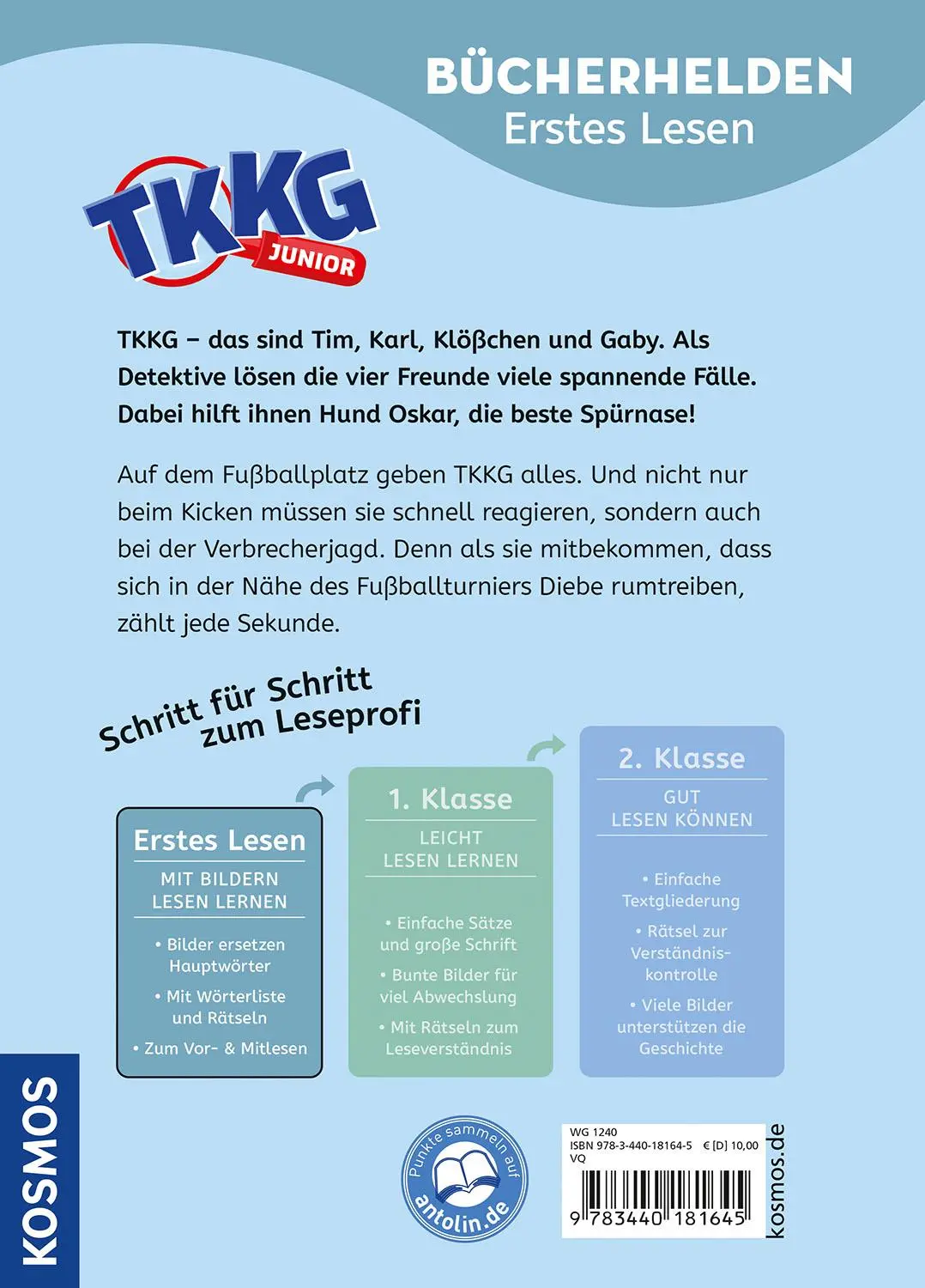 Bild: 9783440181645 | TKKG Junior, Bücherhelden Erstes Lesen, Tatort Fußballplatz | Buch