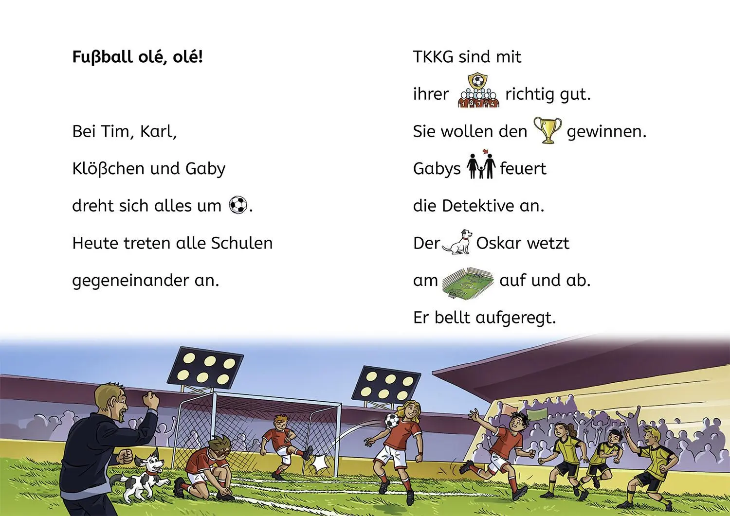 Bild: 9783440181645 | TKKG Junior, Bücherhelden Erstes Lesen, Tatort Fußballplatz | Buch
