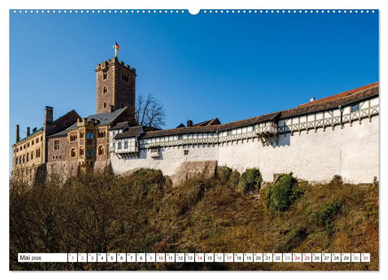 Bild: 9783457631645 | Historische Wartburg (Wandkalender 2026 DIN A2 quer), CALVENDO...