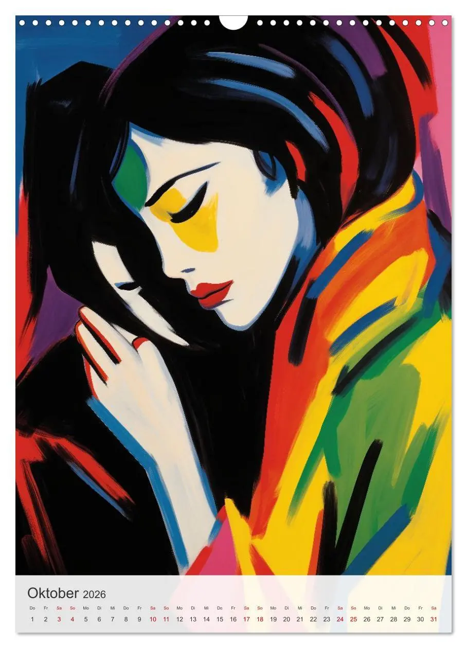 Bild: 9783457941645 | EXPRESSIONISMUS Neu Erleben Ein KI-Kunstkalender (Wandkalender 2026...