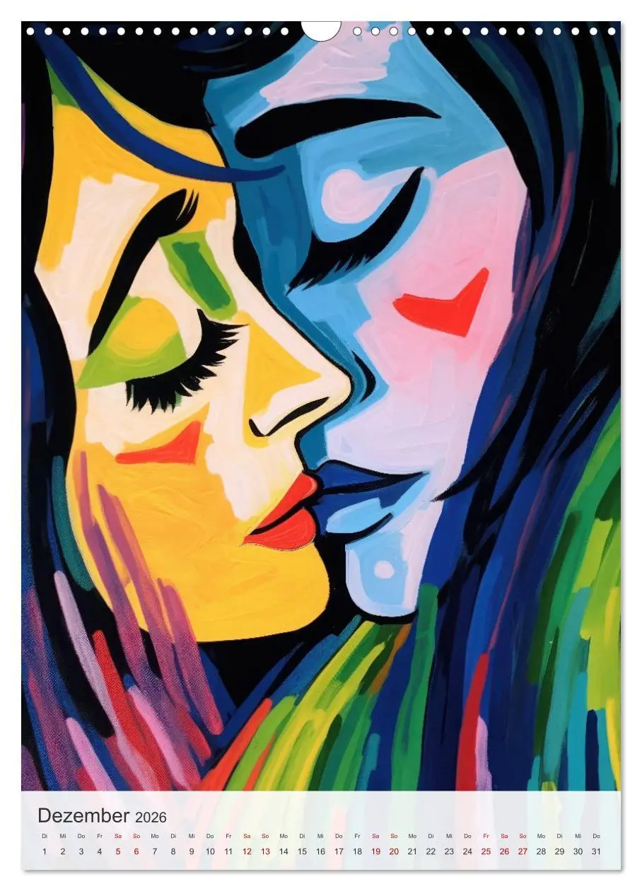 Bild: 9783457941645 | EXPRESSIONISMUS Neu Erleben Ein KI-Kunstkalender (Wandkalender 2026...