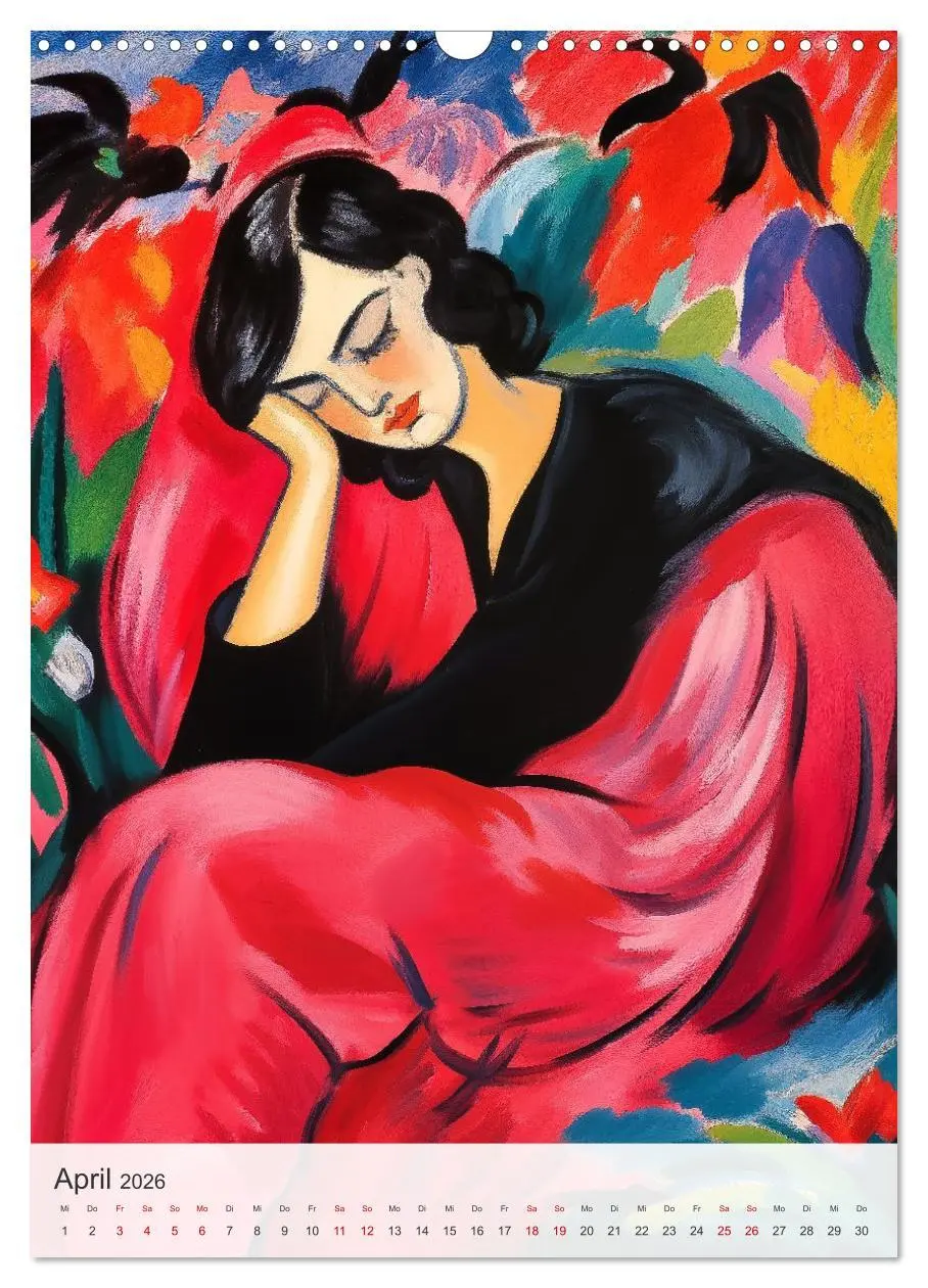 Bild: 9783457941645 | EXPRESSIONISMUS Neu Erleben Ein KI-Kunstkalender (Wandkalender 2026...