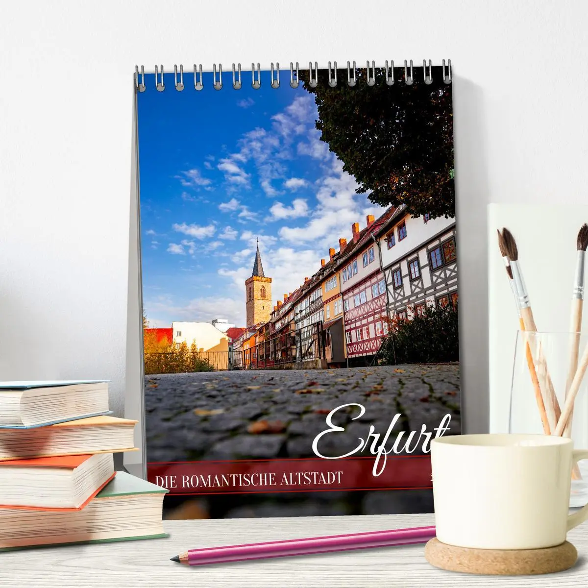Bild: 9783516271645 | Erfurt - Die romantische Altstadt (Tischkalender 2026 DIN A5 hoch),...
