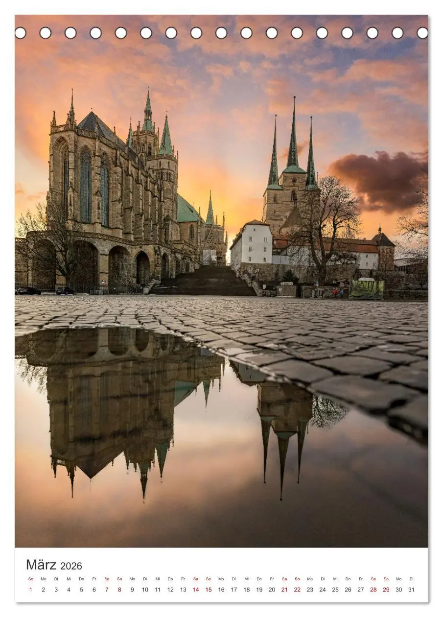 Bild: 9783516271645 | Erfurt - Die romantische Altstadt (Tischkalender 2026 DIN A5 hoch),...