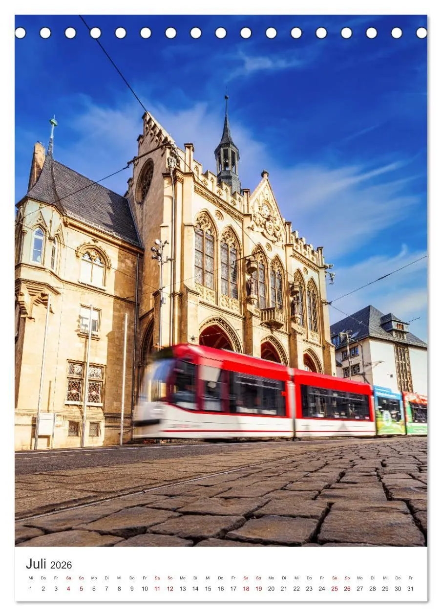 Bild: 9783516271645 | Erfurt - Die romantische Altstadt (Tischkalender 2026 DIN A5 hoch),...