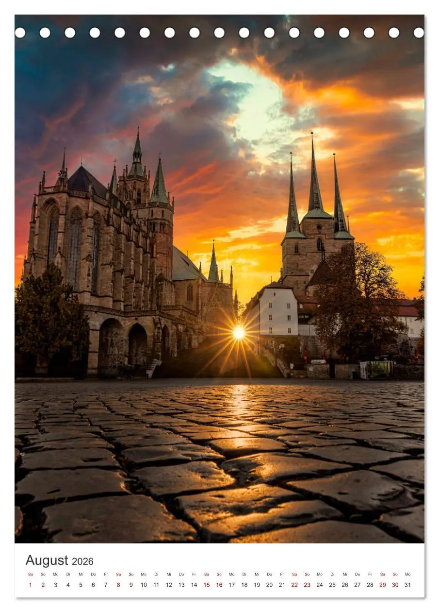 Bild: 9783516271645 | Erfurt - Die romantische Altstadt (Tischkalender 2026 DIN A5 hoch),...