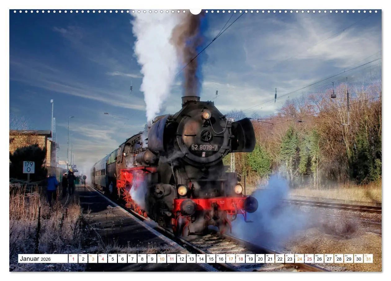 Bild: 9783457551745 | Dampflokomotiven - geliebte Kraftpakete (Wandkalender 2026 DIN A2...