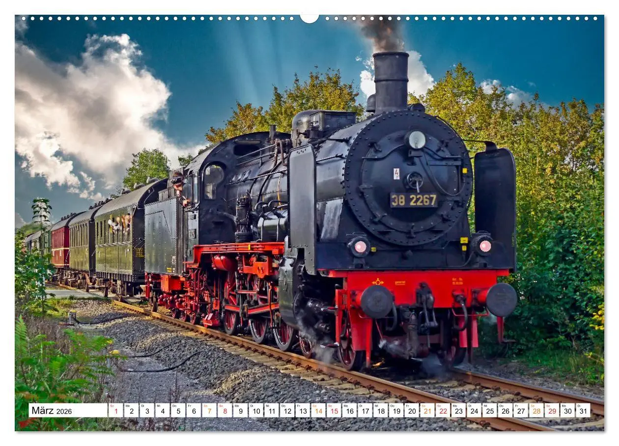 Bild: 9783457551745 | Dampflokomotiven - geliebte Kraftpakete (Wandkalender 2026 DIN A2...