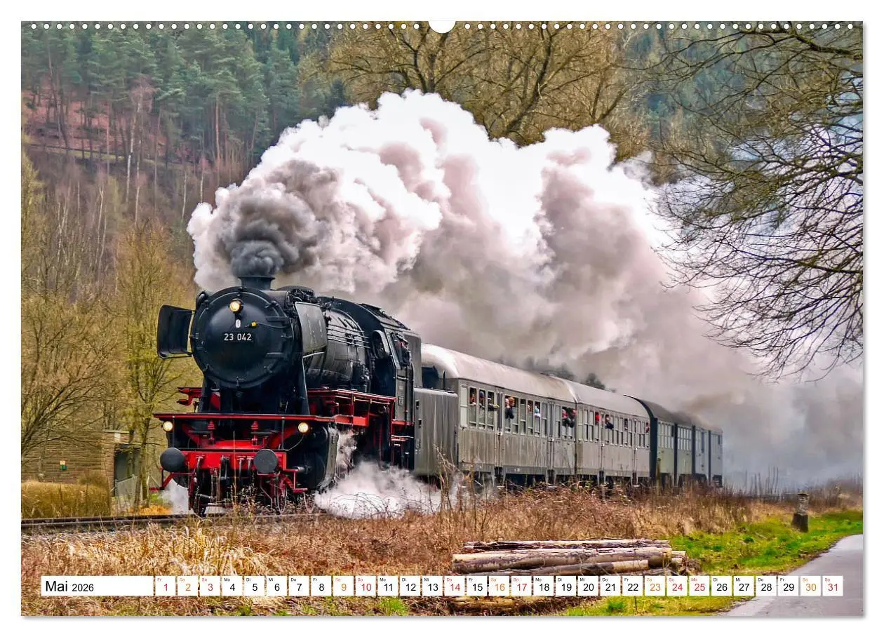 Bild: 9783457551745 | Dampflokomotiven - geliebte Kraftpakete (Wandkalender 2026 DIN A2...