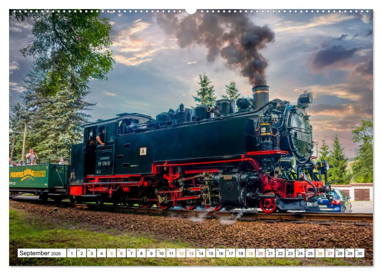 Bild: 9783457551745 | Dampflokomotiven - geliebte Kraftpakete (Wandkalender 2026 DIN A2...