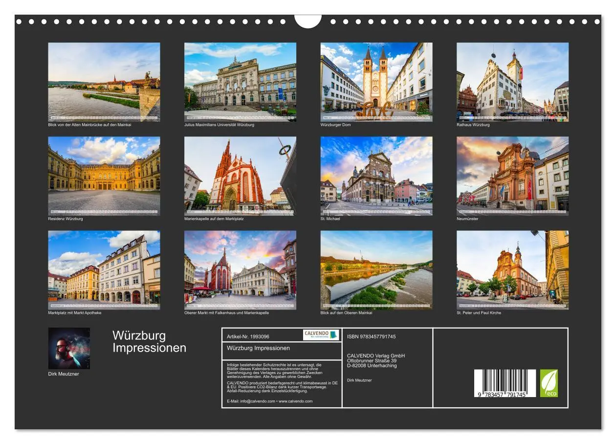 Bild: 9783457791745 | Würzburg Impressionen (Wandkalender 2026 DIN A3 quer), CALVENDO...