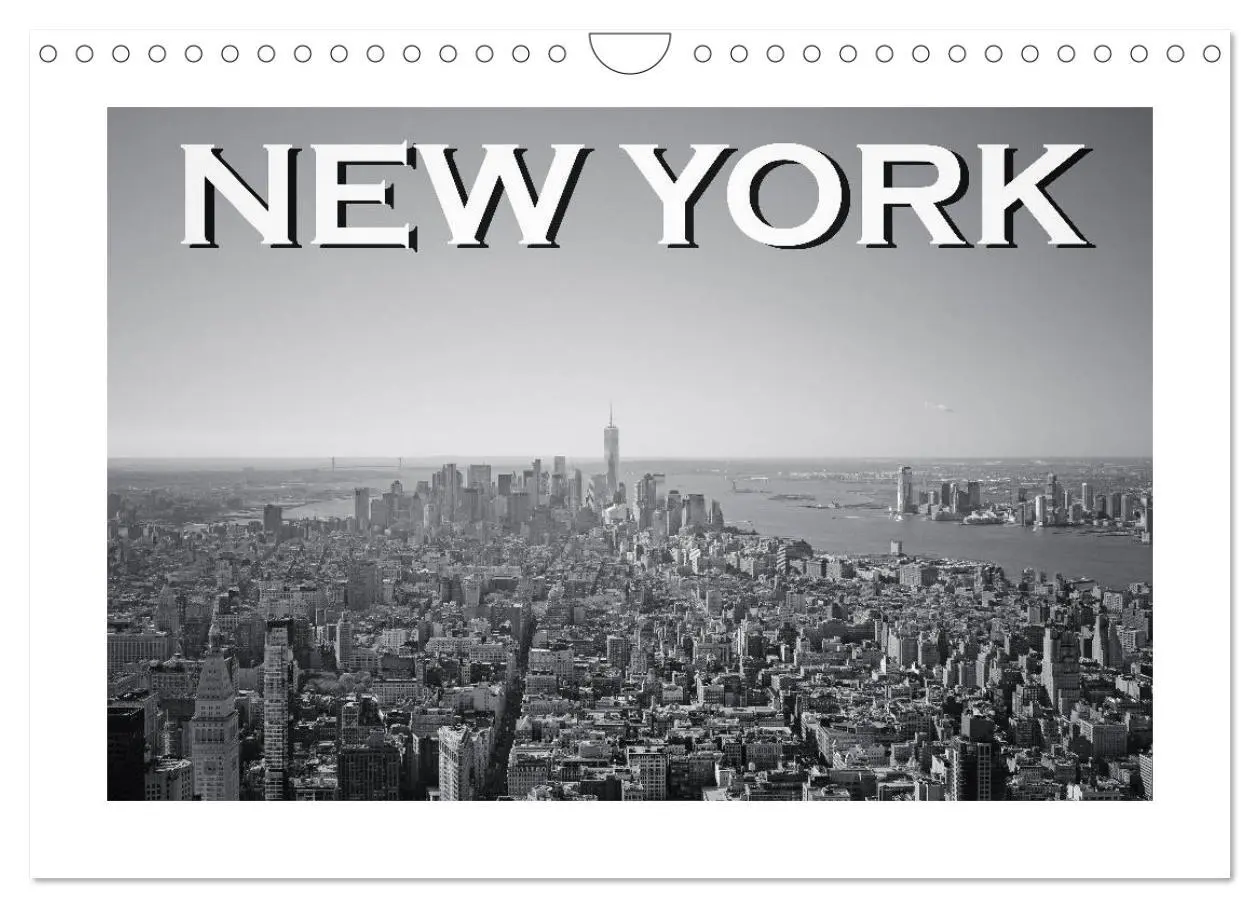 Cover: 9783457861745 | New York in schwarz weiss (Wandkalender 2026 DIN A4 quer), CALVENDO...