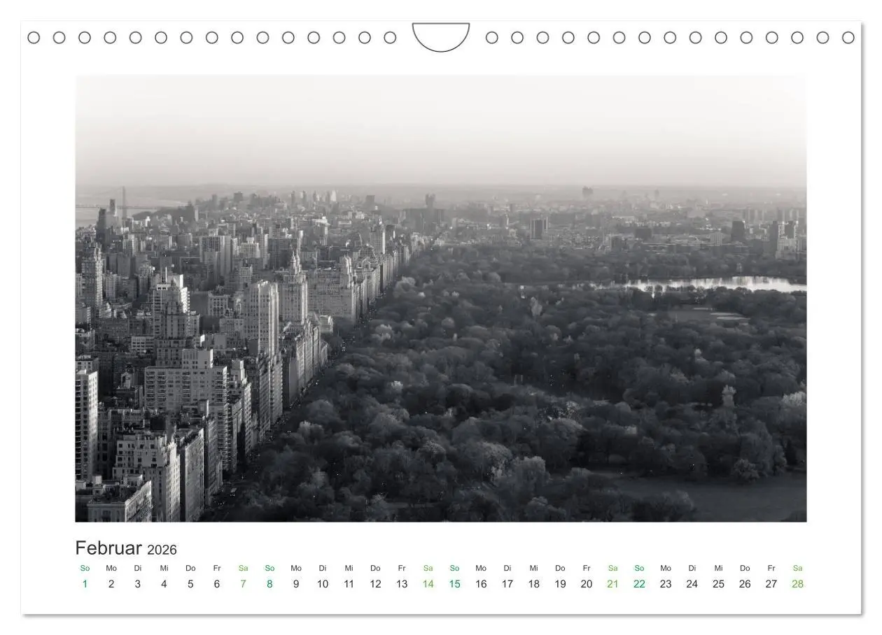 Bild: 9783457861745 | New York in schwarz weiss (Wandkalender 2026 DIN A4 quer), CALVENDO...