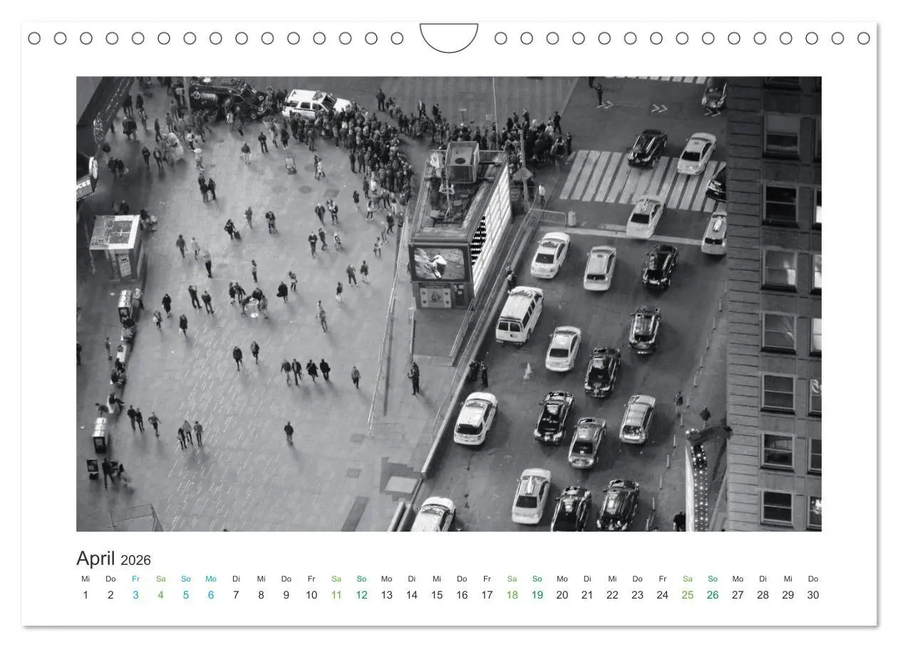 Bild: 9783457861745 | New York in schwarz weiss (Wandkalender 2026 DIN A4 quer), CALVENDO...