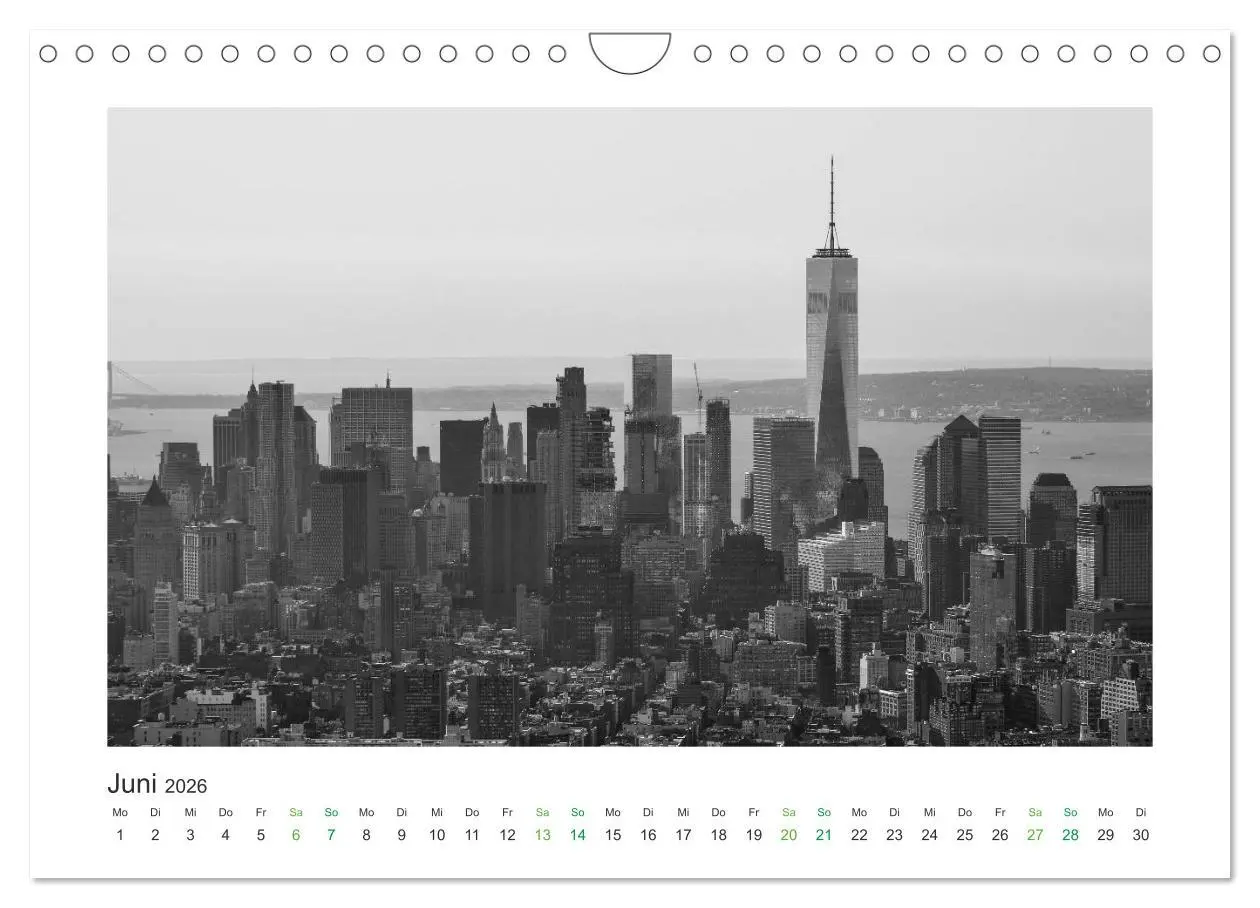 Bild: 9783457861745 | New York in schwarz weiss (Wandkalender 2026 DIN A4 quer), CALVENDO...