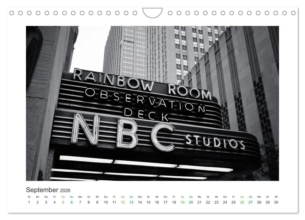 Bild: 9783457861745 | New York in schwarz weiss (Wandkalender 2026 DIN A4 quer), CALVENDO...