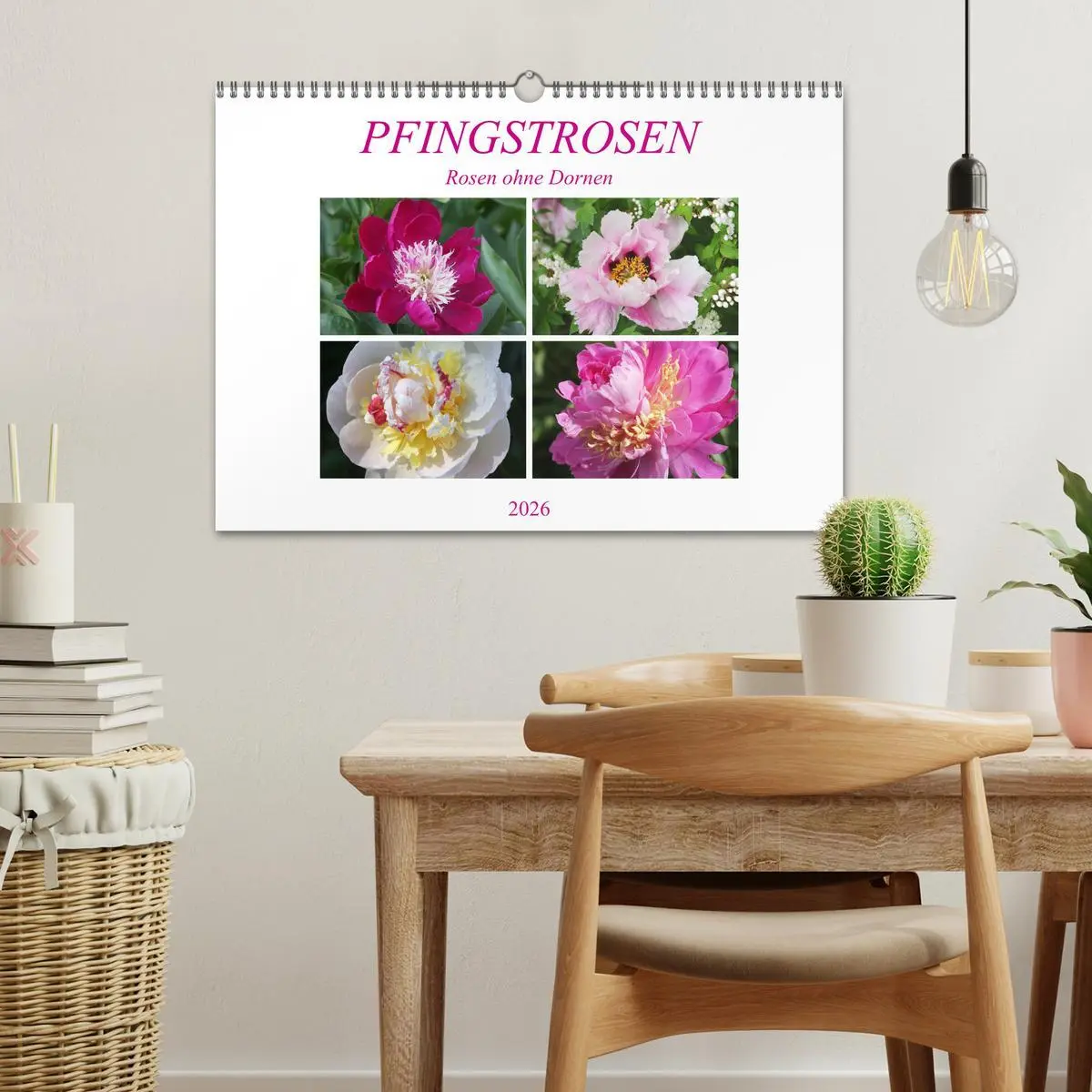 Bild: 9783457931745 | PFINGSTROSEN Rosen ohne Dornen (Wandkalender 2026 DIN A3 quer),...