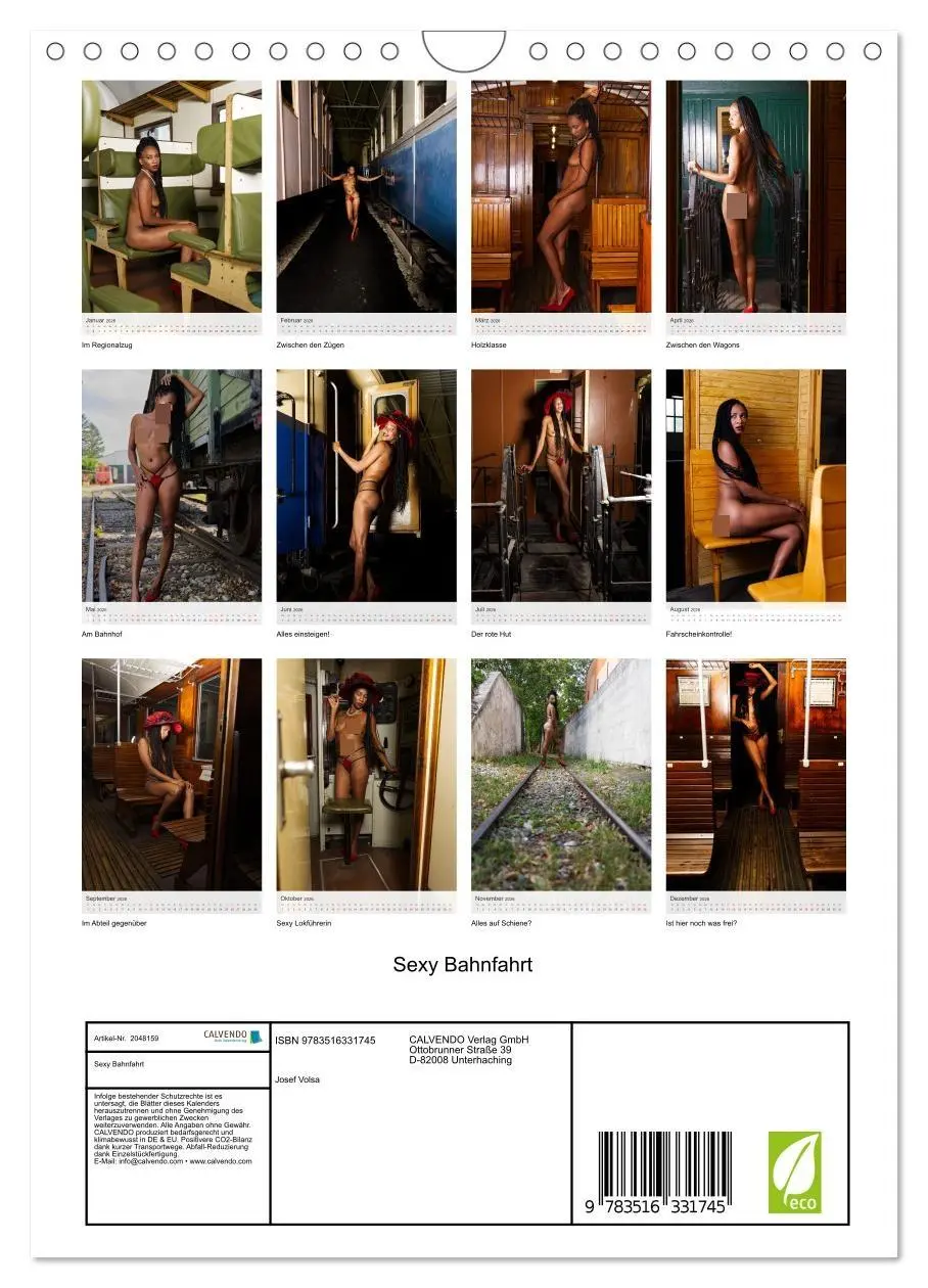Bild: 9783516331745 | Sexy Bahnfahrt (Wandkalender 2026 DIN A4 hoch), CALVENDO...