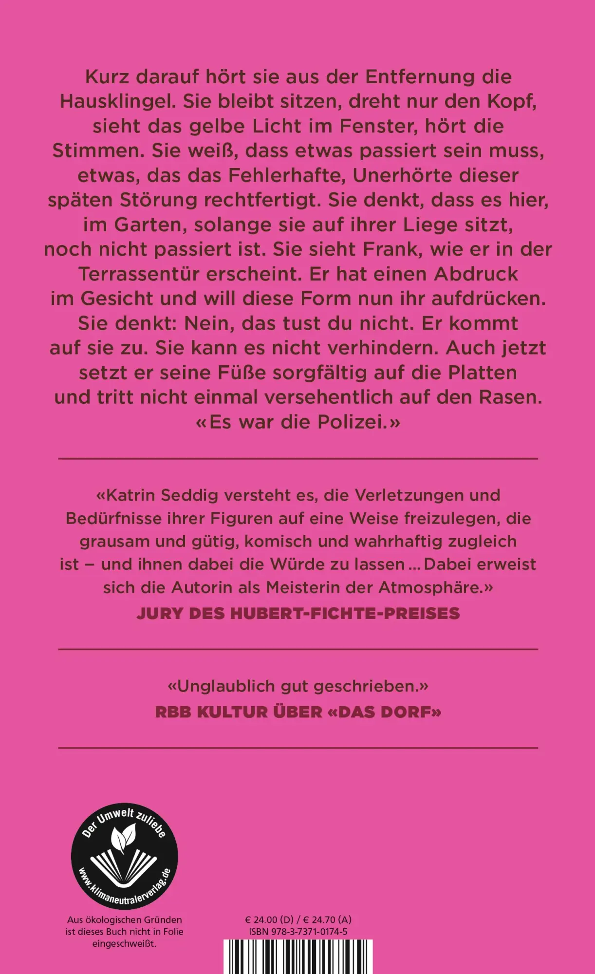 Rückseite: 9783737101745 | Nadine | Katrin Seddig | Buch | 304 S. | Deutsch | 2023