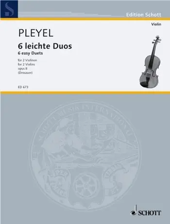 Cover: 9790001031745 | Duos(6) Opus 8 | Sonatinen. op. 8. 2 Violinen., Edition Schott | Buch