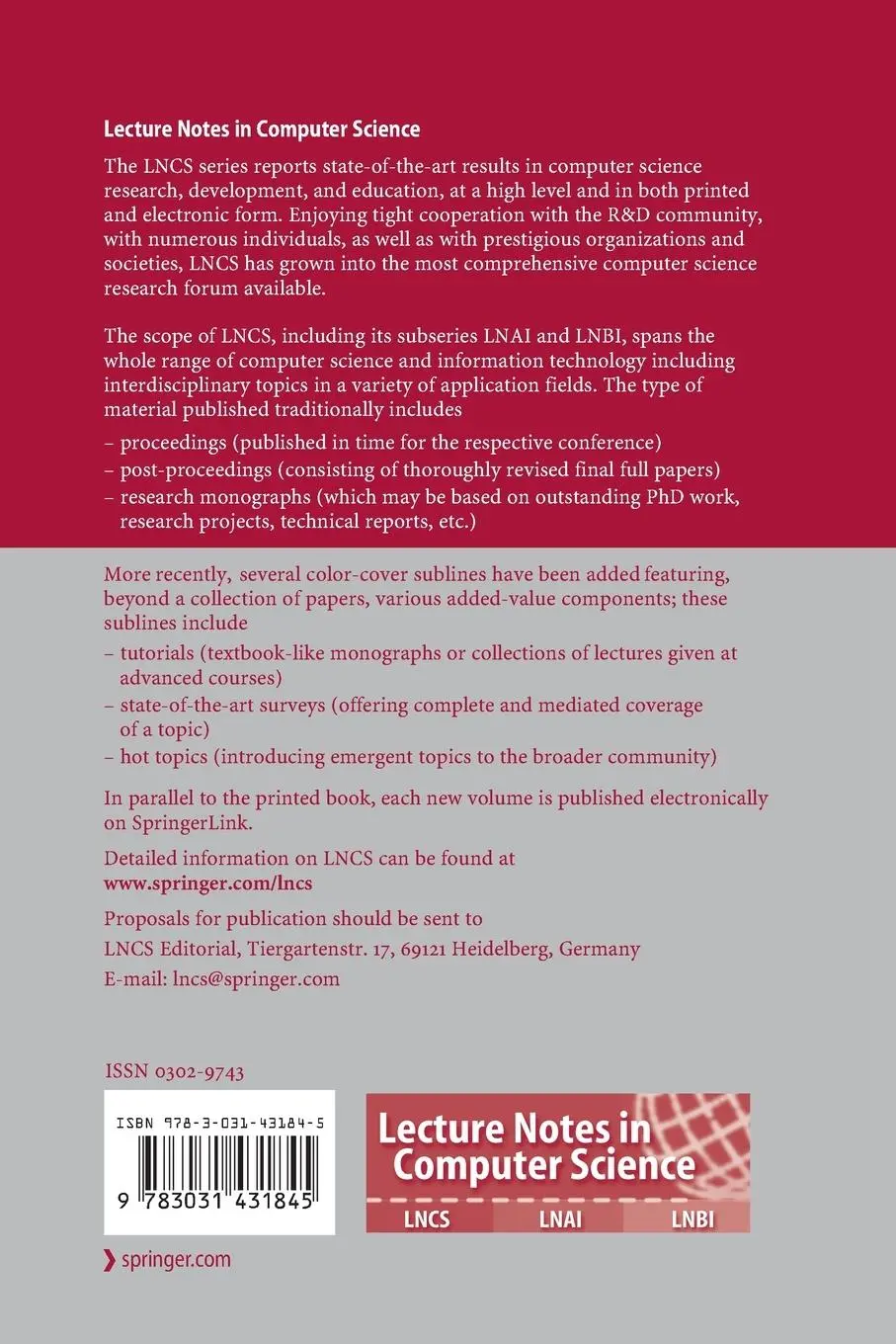 Rückseite: 9783031431845 | Computer Performance Engineering and Stochastic Modelling | Buch