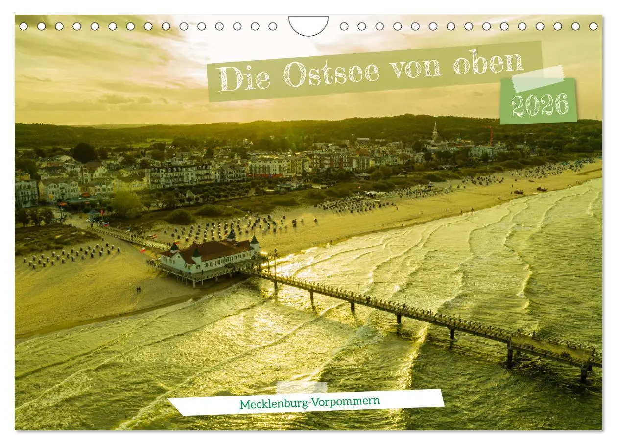 Cover: 9783457541845 | Die Ostsee von oben, Mecklenburg-Vorpommern (Wandkalender 2026 DIN...