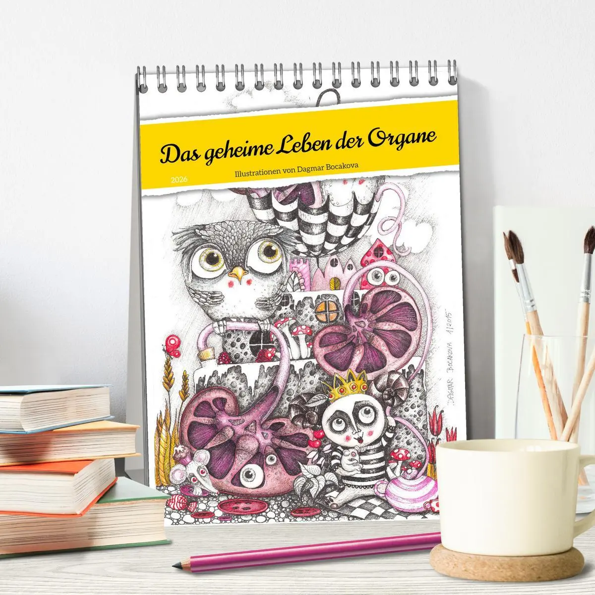 Bild: 9783516321845 | Das geheime Leben der Organe (Tischkalender 2026 DIN A5 hoch),...
