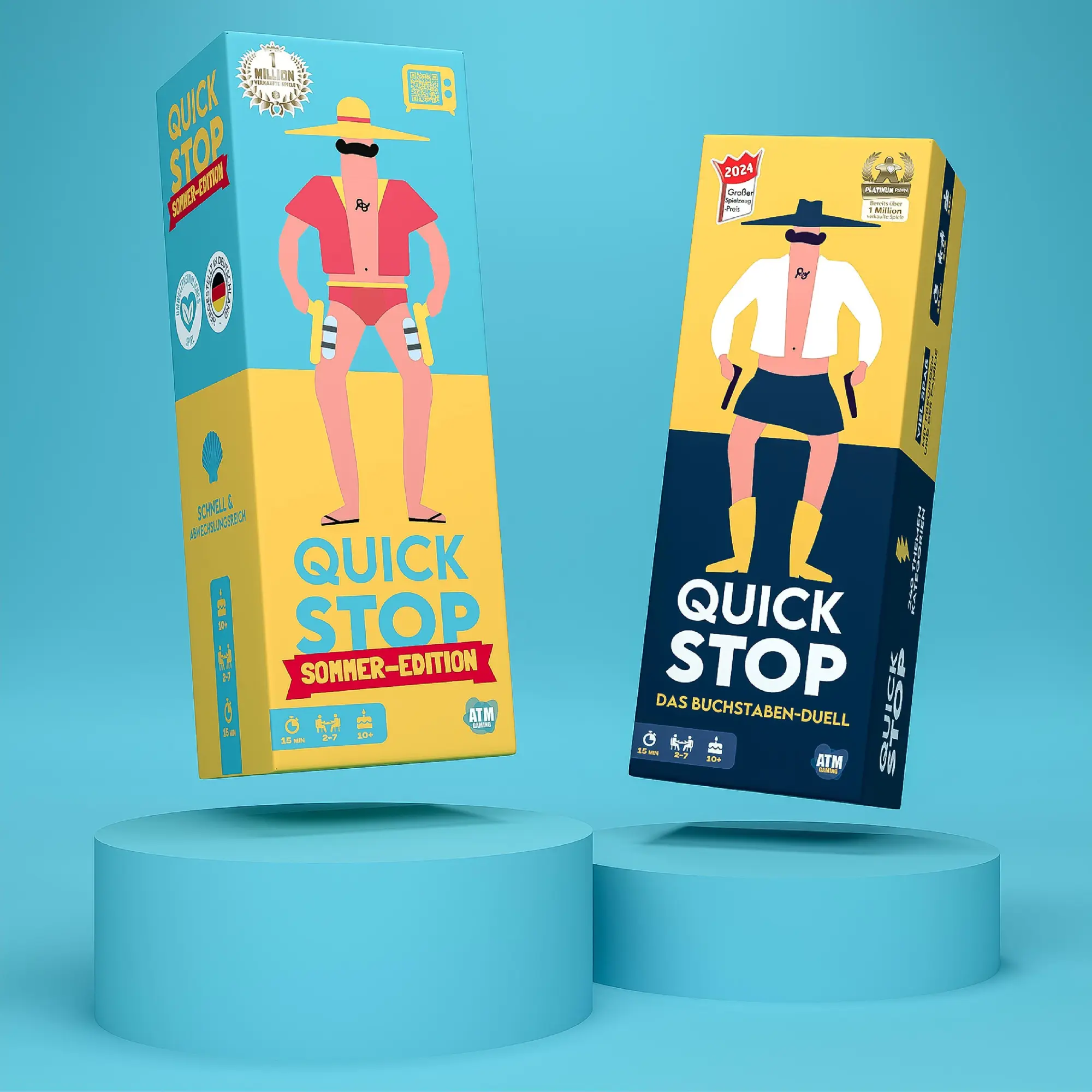 Bild: 3770011991945 | Quickstop | Das Buchstaben-Duell - Sommer-Edition | Wannebroucq | 2025