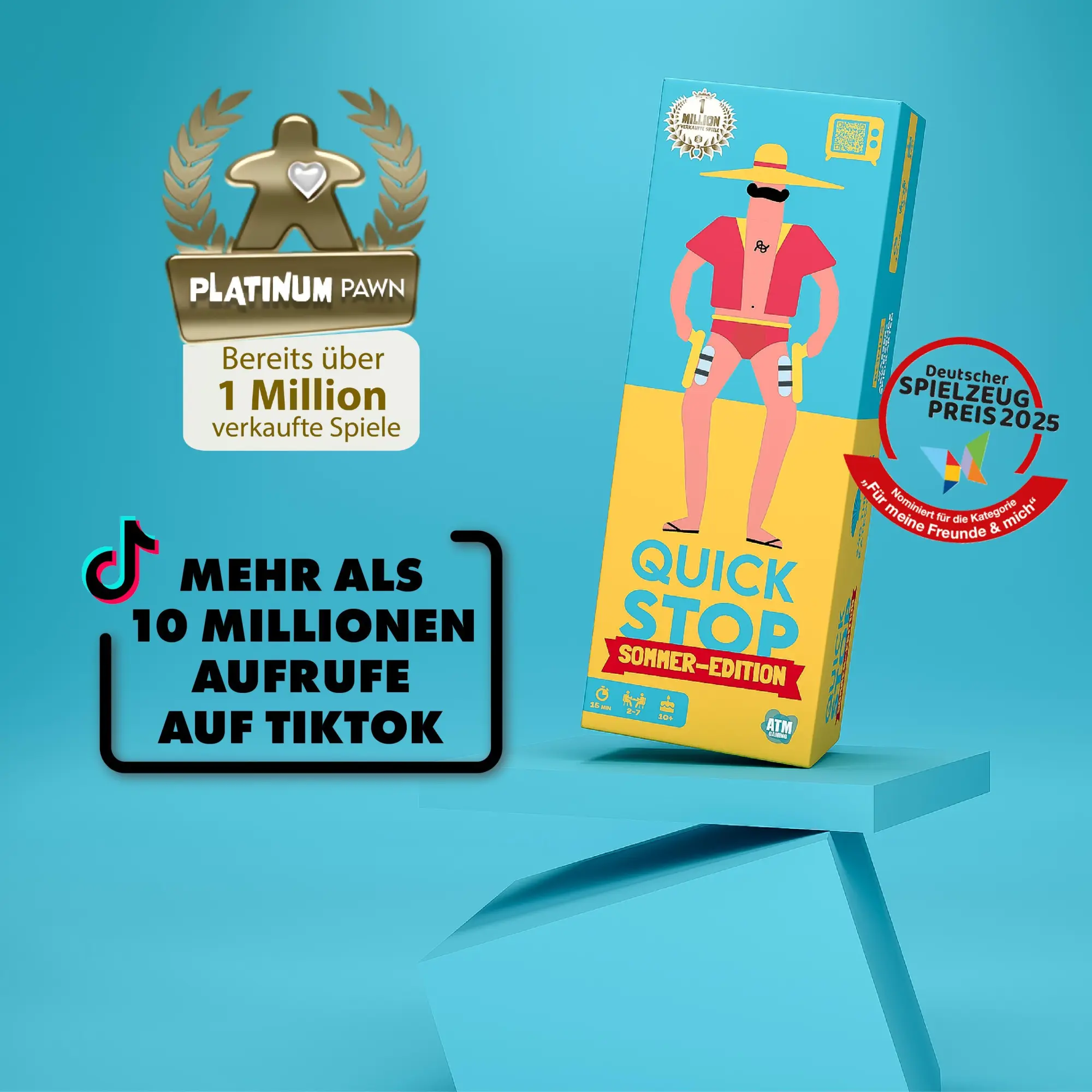 Bild: 3770011991945 | Quickstop | Das Buchstaben-Duell - Sommer-Edition | Wannebroucq | 2025