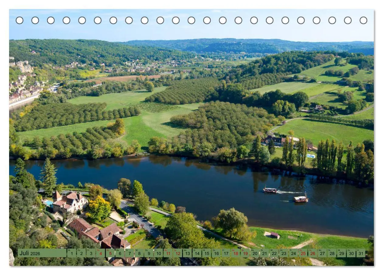 Bild: 9783457841945 | Mystische Dordogne (Tischkalender 2026 DIN A5 quer), CALVENDO...
