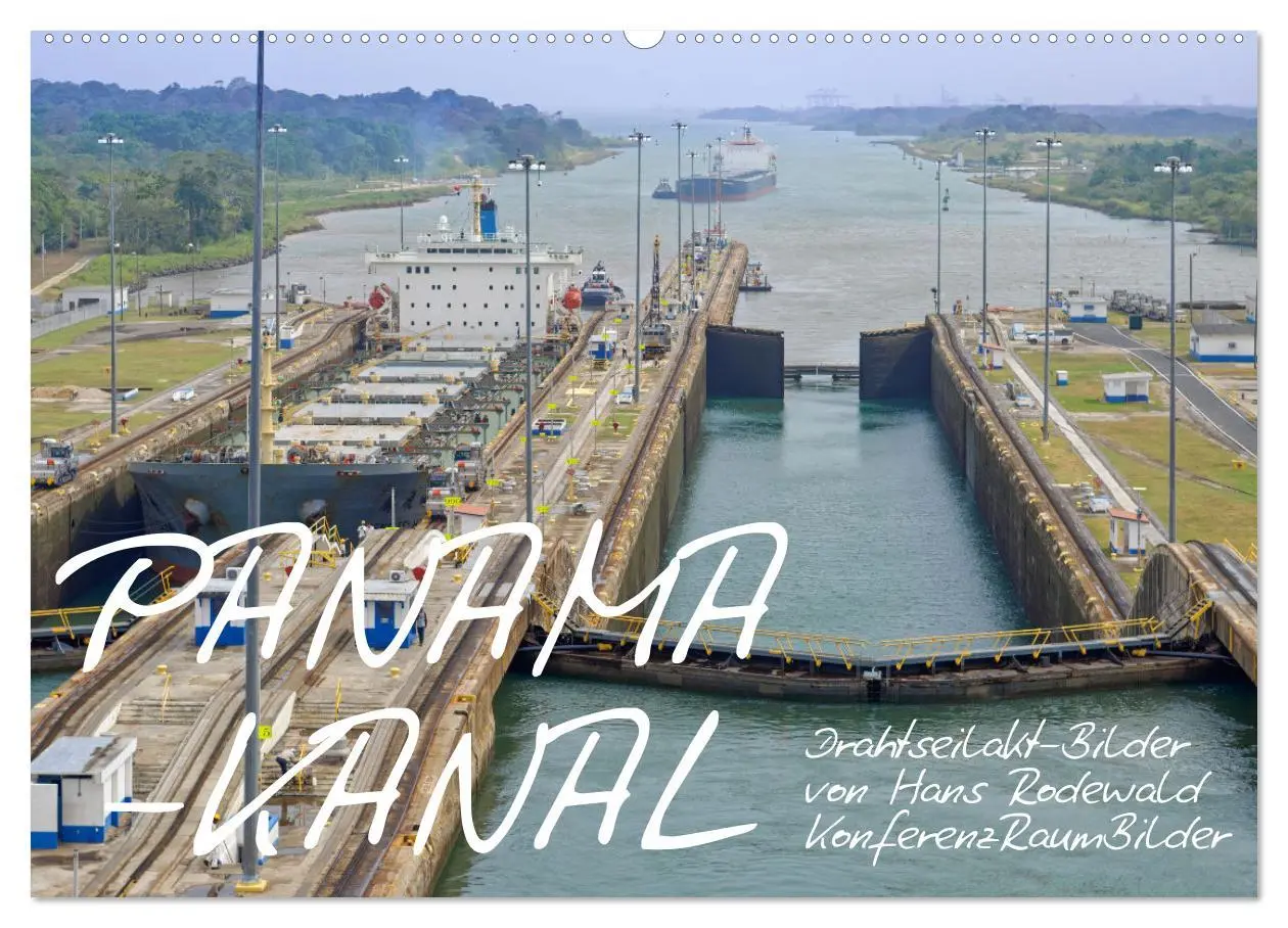 Cover: 9783457911945 | PANAMA-KANAL: Drahtseilakt-Bilder (Wandkalender 2026 DIN A2 quer),...