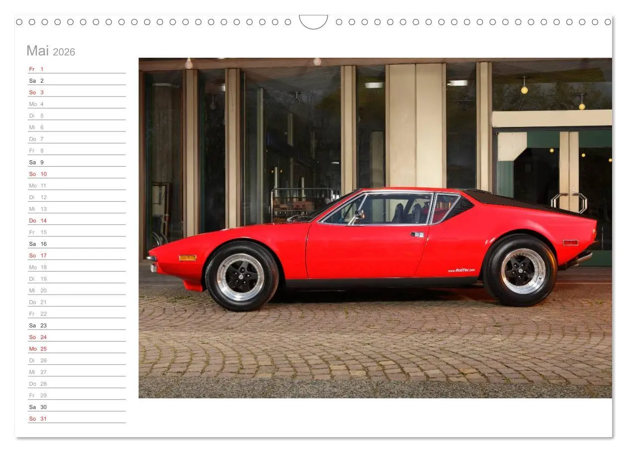 Bild: 9783516001945 | De Tomaso Pantera (Wandkalender 2026 DIN A3 quer), CALVENDO...