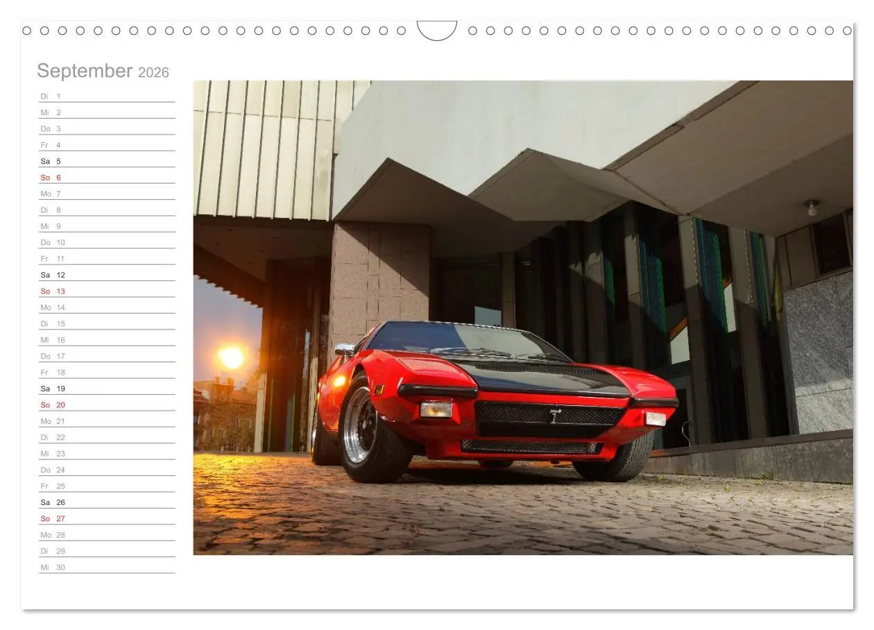 Bild: 9783516001945 | De Tomaso Pantera (Wandkalender 2026 DIN A3 quer), CALVENDO...