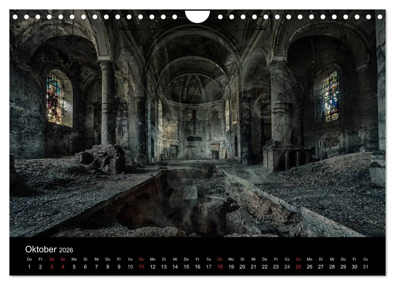 Bild: 9783516171945 | Geheimnisvolle Orte - Lost Places (Wandkalender 2026 DIN A4 quer),...