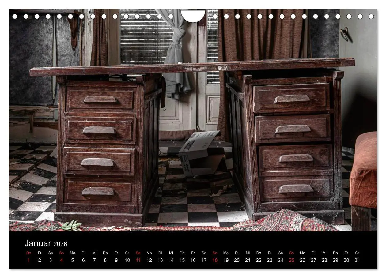 Bild: 9783516171945 | Geheimnisvolle Orte - Lost Places (Wandkalender 2026 DIN A4 quer),...