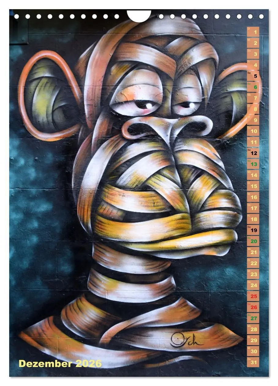 Bild: 9783516241945 | London - Hotspot der Street Art (Wandkalender 2026 DIN A4 hoch),...