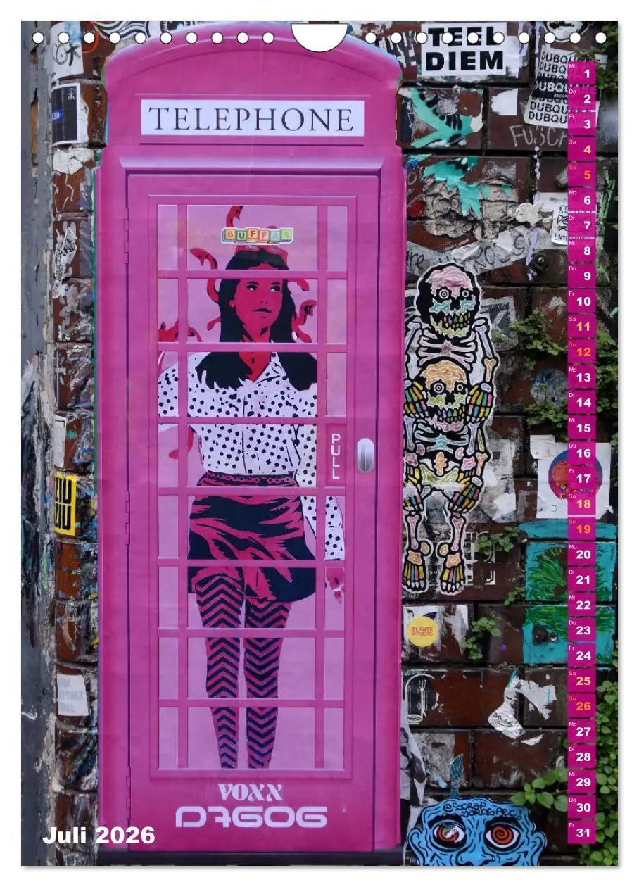 Bild: 9783516241945 | London - Hotspot der Street Art (Wandkalender 2026 DIN A4 hoch),...