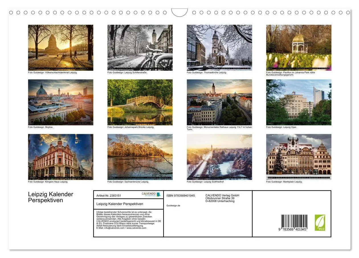 Bild: 9783569401945 | Leipzig Kalender Perspektiven (Wandkalender 2027 DIN A3 quer),...
