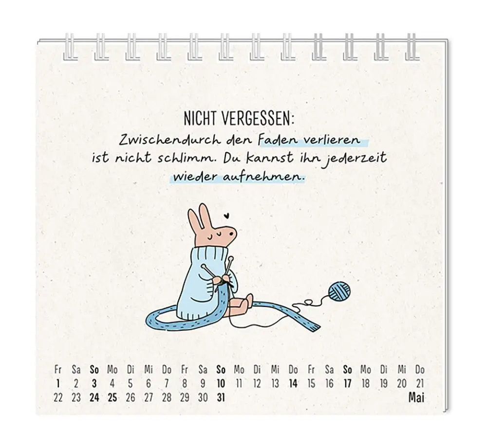 Bild: 9783986361945 | Mini-Kalender 2026 Man muss mit allem rechnen | Mini-Kalender | 12 S.