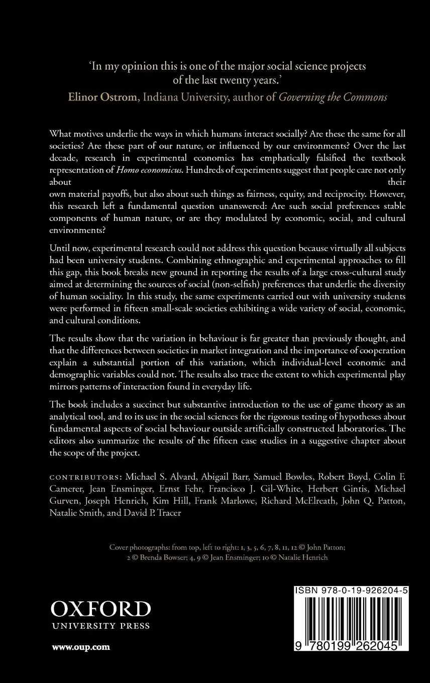 Rückseite: 9780199262045 | Foundations of Human Sociality | Joseph Henrich (u. a.) | Buch | 2004