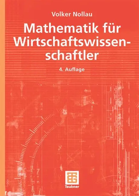 Cover: 9783519102045 | Mathematik für Wirtschaftswissenschaftler | Volker Nollau | Buch