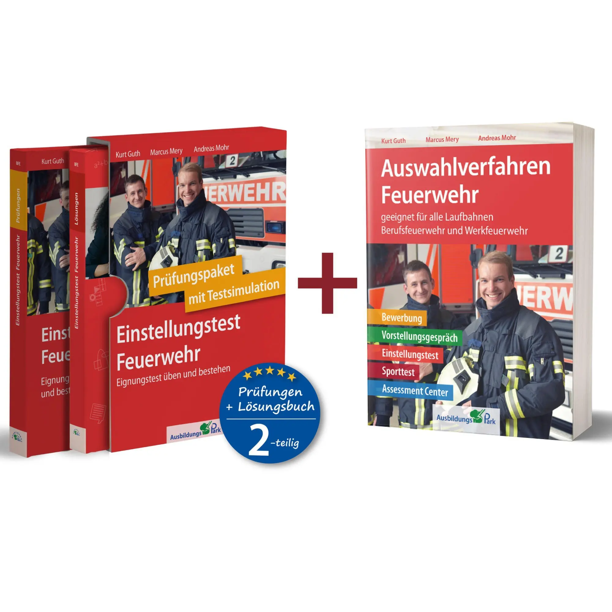 Cover: 9783956242045 | Paket - Einstellungstest + Auswahlverfahren Feuerwehr | Guth (u. a.)