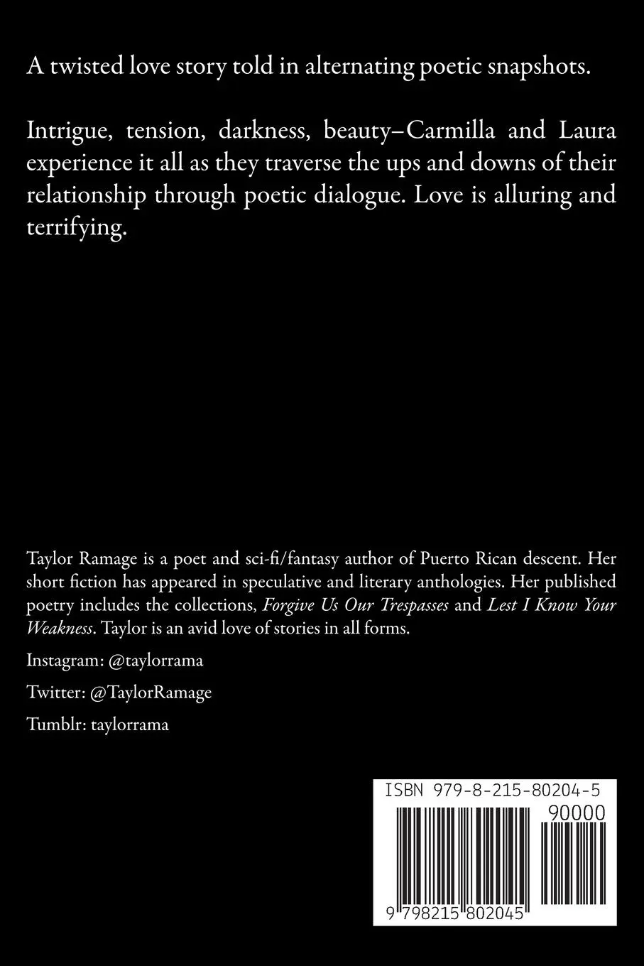 Rückseite: 9798215802045 | Lest I Know Your Weakness | Taylor Ramage | Taschenbuch | Englisch